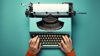Timeless Creativity: Vintage Typewriter Inspires Productivity and Nostalgia