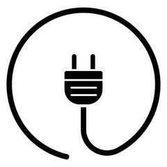 cable electricity plug and socket