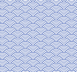 Japanese Waves Pattern. 