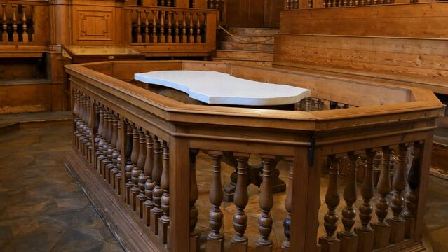 Archiginnasio of Bologna and teatro anatomico the medical school interior