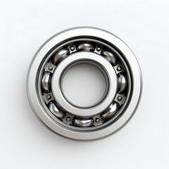 Precision Ball Bearing Isolated on White Background. Generative ai