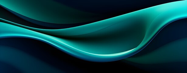 Fototapeta premium Green Waves Background