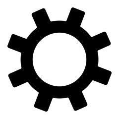 Social media icon. gear icon flat style