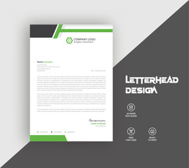Company Letterhead template design, Modern Corporate Letterhead Template, creative modern letterhead design template for your project.