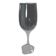 Vino Glass isolated on white background