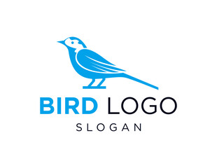 The logo design is about Bird and was created using the Corel Draw 2018 application with a white background. - obrazy, fototapety, plakaty