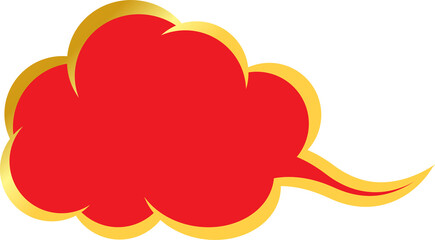 The chinese cloud for Asia design concept.