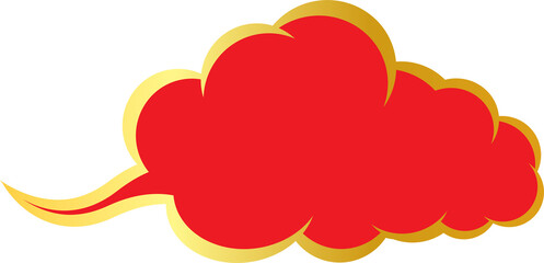 The chinese cloud for Asia design concept.