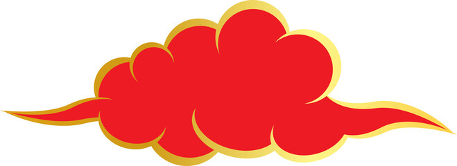 The chinese cloud for Asia design concept.