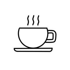 Coffee cup icon.Cups of coffee tea collection. Hot drink icon. Disposable cup. Cup coffe with steam. Flat style