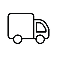 Vehicle truck transportation vector icon