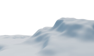 snowy mountain. Snow terrain