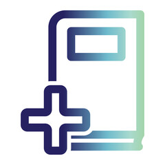 Obraz premium Social media icon on line gradient style