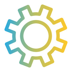 Social media icon on line gradient style