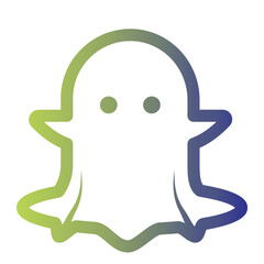 Social media icon on line gradient style