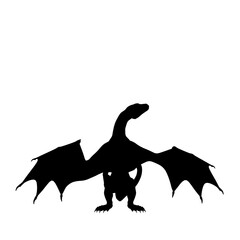black dragon silhouette