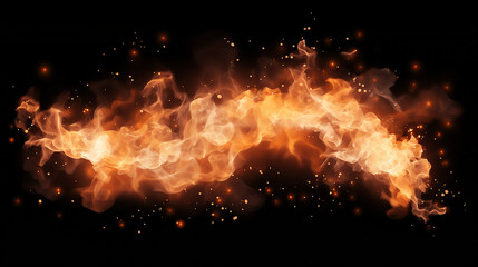 Fototapeta na wymiar Dynamic Fiery Sparks Vector Illustration on Transparent Background - Vibrant Explosive Energy Concept with Blazing Flames and Glowing Motion, Perfect for Creative Designs and Illustrations.