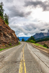 Duffey Lake Road near Lillooet, BC, Canada. Canadian Mountain Landscape