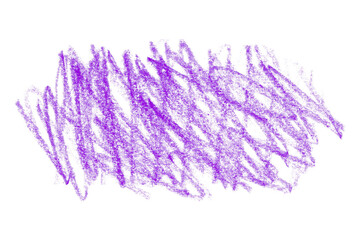 purple pencil strokes isolated on transparent background
