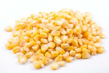 cutout of tasty maize kernels. Generative AI