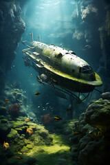 Space theme photo creative, sci-fi wallpaper (AI Generated Image)