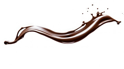 Chocolate splash , hot coffee splash or Cocoa, 3D Rendering, 3D illustration