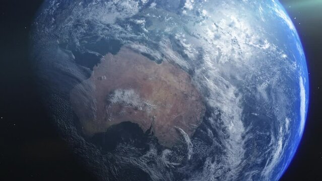 Earth from space, Australia. 3D Globe, Planet
