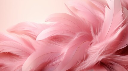 a close up image of a pink feather, valnetine concept.