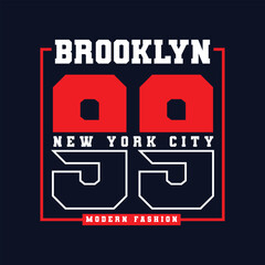 Brooklyn Typography vector design
