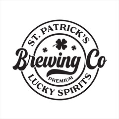 st patricks brewing co lucky spirits background inspirational positive quotes, motivational, typography, lettering design - obrazy, fototapety, plakaty