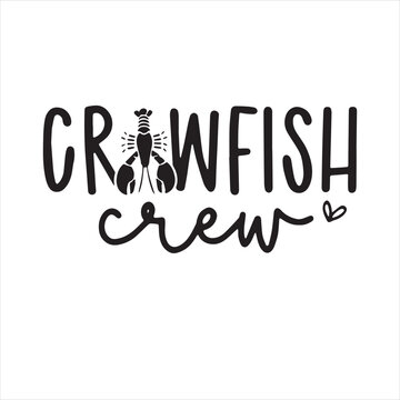 crowfish crew logo inspirational positive quotes, motivational, typography, lettering design