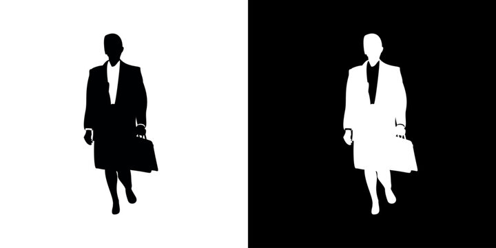 Black silhouettes of businessmen. Businessman icon. Silhouette. Black. Black Icon