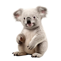Fototapeta premium Koala animal, isolated on transparent or white background