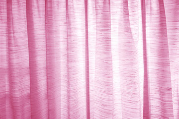 Background Pink Curtains hanging on the window