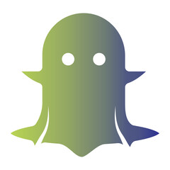 Social media on flat gradient style