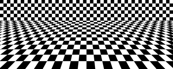 black white Perspective Checkerboard Texture