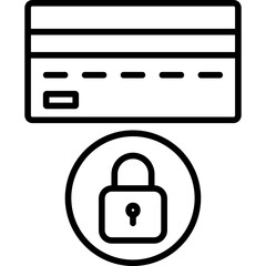 Obraz premium Credit Card Secure Icon