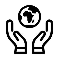 Obraz premium earth care icon