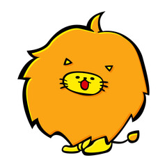 かわいいライオンのイラスト