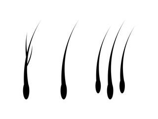 Hair treatments logo icon vector template