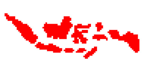 Obraz premium Indonesia map background grey color with borderline, perfect for office, banner, landing page, background, wallpaper and more