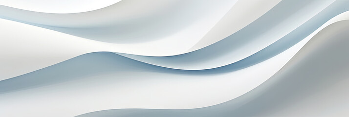 Obraz na płótnie Canvas Abstract white wave background with smooth lines ,minimalist designs, modern presentations, sleek websites, and clean digital artworks. Perfect for creating white geometric abstract background.