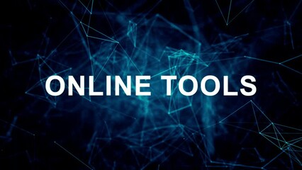 Animated futuristic texts about Event Planning Tools Online, Event planning and online tools services