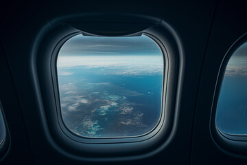 View From The Inside of an Airplane
