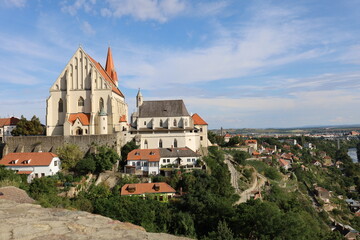 チェコ　ズノイモ城からの眺め