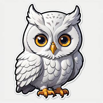sticker animal (owl) #1