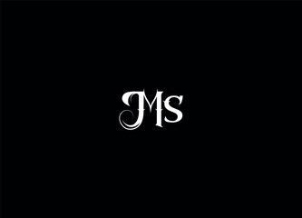 MS  initial logo design and monogram logo