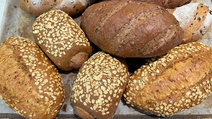 Fresh bread straight out of the oven.