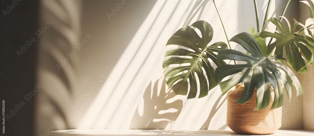 Aufkleber premium podium on pastel background for product display, abstract geometric composition with branch 