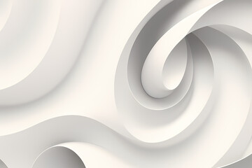 Fototapeta premium Abstract vector wavy lines flowing smooth curve gray white gradient color in concept of luxury, technology, modern.